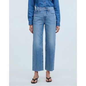 NWT Madewell The Perfect Vintage Wide-Leg Crop Jean - Altoona Wash, Size 24